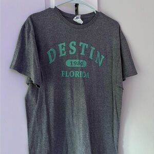 Delta Gray and Green Destin Graphic Tee